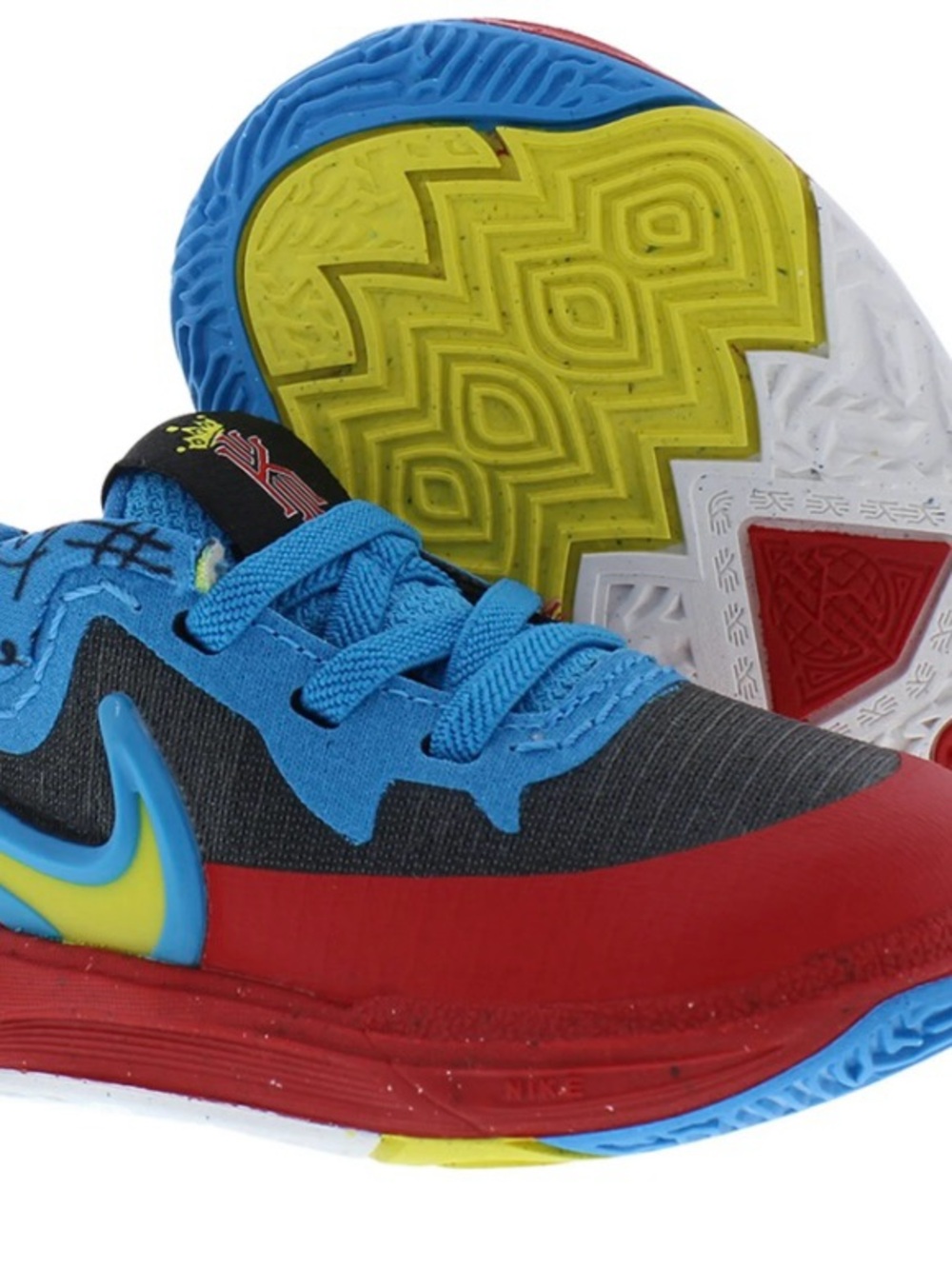 Nike Kids Sneakers in Blue, Red, and Yellow 5c